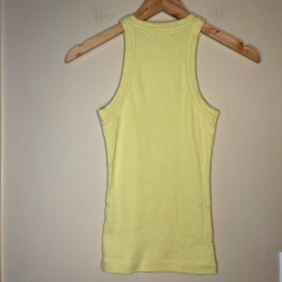 Yellow Ribbed Tank Top - Picture 4 of 7